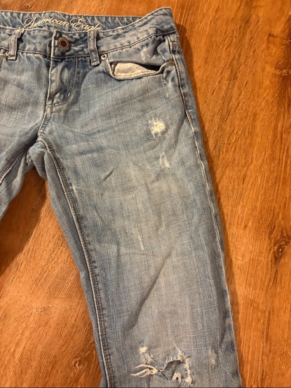 American Eagle 77 Strait Jeans size 0 Reg - Picture 3 of 9